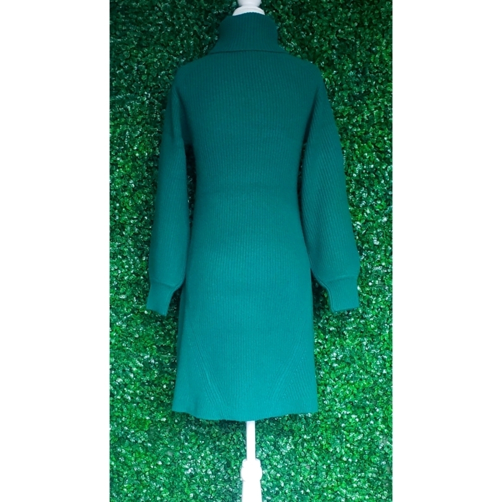 1. J. Crew Recycled-cashmere and wool turtleneck sweater-dress - Picture 7 of 8